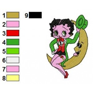 Betty Boop 05 Embroidery Design